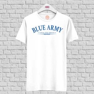 Camiseta Azul Ejército Negro Algodón Orgánico para Fans del Chelsea Regalo - Imagen 1 de 7