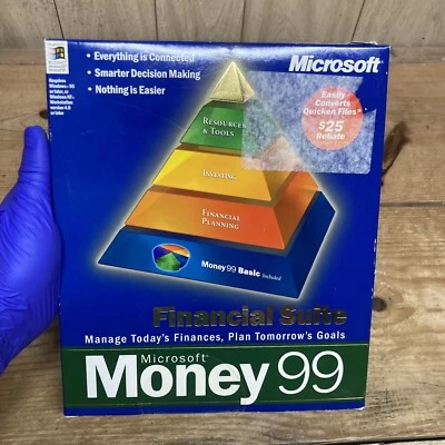 New Sealed Microsoft Money 99 Basic for Windows - Original Retail CD case - Image 1 of 4
