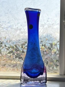 Vintage Murano Sommerso Stil Glas Handarbeit VASE Tschechien Böhmen Herkunft Ladislav - Bild 1 von 7