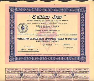 Paris V ème 17 Rue Soufflot - Rare & Beau décor des Editions SPES du 22/03/1939 - Picture 1 of 1