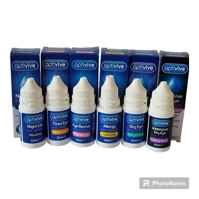 Optivive Eye Drops Rehydrating,Whitening,Tired,Allergy Contact Lens Friendly