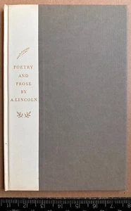 LINCOLN: Poetry & Prose by A. Lincoln (American Keepsake # 1) (Kingsport, 1956) - Picture 1 of 14
