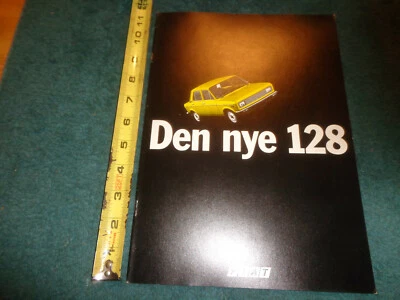 Fiat 128 1978 folleto de ventas/catálogo original del concesionario en danés Foto 1 de 4