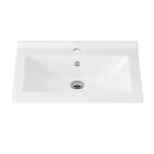 Lavabo accesorio lavabo polihormigón blanco 60x45x17,5 cm