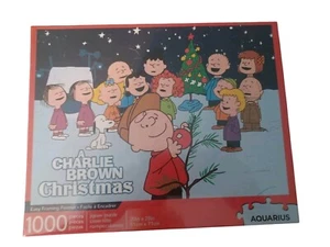 Aquarius Peanuts A Charlie Brown Christmas 1000 Pc Jigsaw Puzzle 2018 New/Sealed - Picture 1 of 4
