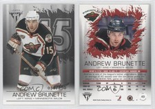 2003-04 Pacific Private Stock Titanium Retail Jersey Number /250 Andrew Brunette