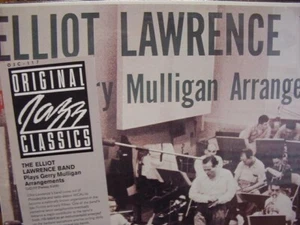 ELLIOT LAWRENCE PLAYS MULLIGAN LP VERIFIED FANTASY RECORDS RARE STICKER SERIES - Picture 1 of 1