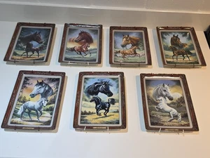 The Franklin Mint HEIRLOOM RECOMMENDATION Horse Horses Porcelain Plate Set - Picture 1 of 24