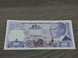 1000 BIN Turk Lirasi | Turkiye Cumhuriyet Merkez Bankasi | (7508) - Imagen 1 de 2