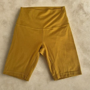 Lululemon Align Sz 4 Gold Spice Bike Shorts 8" Nulu Activewear Athleisure Yoga - Picture 1 of 8