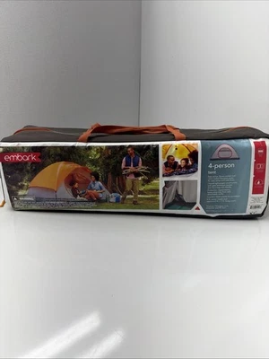 Tienda domo Embark para 4 personas postes codificados por colores gris óxido mosca equipo loft camping Foto 1 de 4