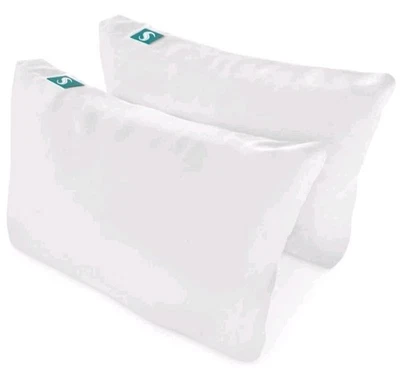 Sleepgram Bed Support Sleeping Pillow with Cover, White (2 Pack)(BRAND NEW) - Image 1 of 4