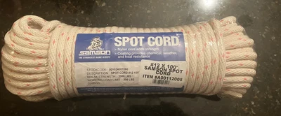 Cuerda Samson Spot Cord #12 3/8" 100 pies - Cordón de marco de algodón A0011205 001024001060 Foto 1 de 3