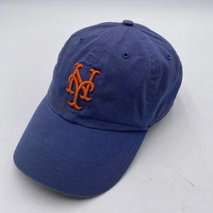 New York Mets '47 Brand Hat Blue Franchise Fitted Small Cotton Slouch CLEANED - Picture 1 of 10