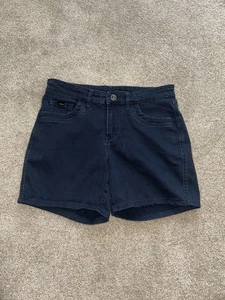 KUHL Women's Shorts Size 8 Navy Blue Stretch Cotton Hiking Camping Outdoor Pock - Picture 1 of 4