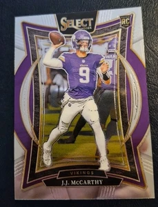 Panini Select 2024 - Concourse J.J. McCarthy #24 Silver Prizm (RC) - Imagen 1 de 2