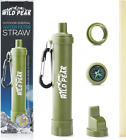 Wild Peak Stay Alive-2 Outdoor Activated Carbon Water Filter Emergency Straw wit