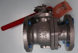 KITZ 2” 150 WCB FLANGED RAISED FACE WCB STEEL 2 PIECE LOW EMISSION BALL VALVE  - Picture 1 of 2