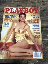 vintage Playboy magazine may 1992 elizabeth ward Gracen