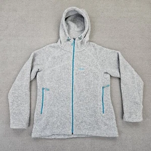 Rab Jacket Full Zip Hooded Fleece Women’s Size Large Gray Teal Kodiak - Picture 1 of 14