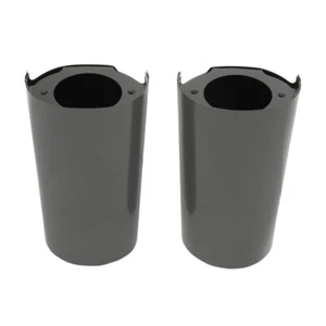 Black Fork Slider Covers stock length for 2014 & Up Harley-Davidson Touring - Picture 1 of 1