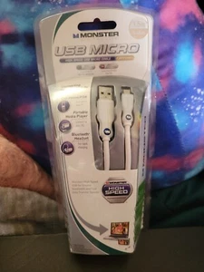 Monster 1.5 Feet Micro USB Cable, High Speed Micro USB ( 800 MBPS).NIB - Picture 1 of 1