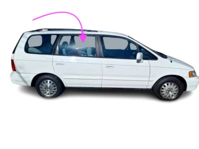 Se adapta a: Honda Odyssey 1995-1998 y 96-99 Isuzu Oasis puerta trasera derecha ventana vidrio Foto 1 de 4
