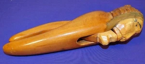 DE COLECCIÓN TALLADO A MANO VIEJO MUNDO MADERA CASCANUECES CARA DE HOMBRE - Imagen 1 de 8
