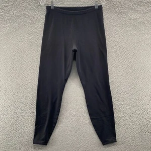 Patagonia Pants Mens Large L Black Waffle Knit Mid Layer Pull On Pants USA Made - Picture 1 of 13