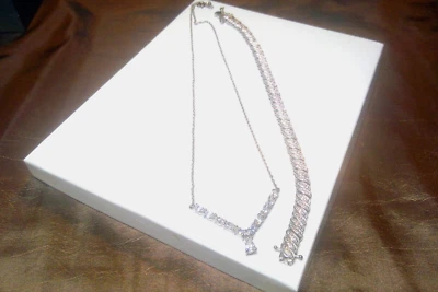Sterling Silver Necklace and Bracelet - Image 1 of 3