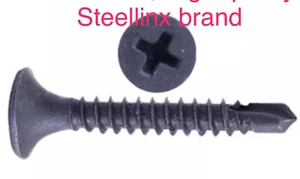 5Lbs 1-1/4" x #6 Fine Thread Bugle Head DRILL-POINT Screws Black Phosphate - Picture 1 of 1