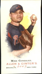 2007 (BRAVES) Topps Allen and Ginter Mini #2 Mike Gonzalez