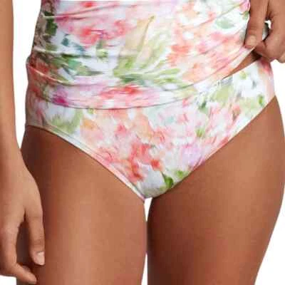 Lauren Ralph Lauren Women’s Floral Print Bikini Swimsuit Bottoms Pastel Size 14 - Image 1 of 4