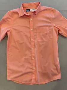 Old Navy Button Down Shirt Mens XS Summer Peach Polka Dot Casual Collared - Picture 1 of 4