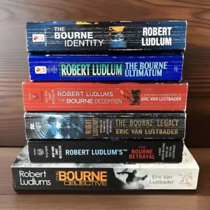 ROBERT LUDLUM & Lustbader Lot 6 Jason Bourne Paperback Books Betrayal Legacy - Picture 1 of 13
