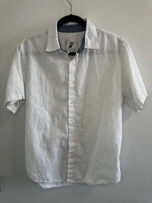 Fundamental Coast - Button Down Short Sleeve Shirt - Cotton & Linen- Size Small - Image 1 of 4