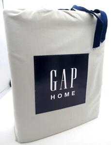 GAP Home Full Size Sheet Set Solid Percale Khaki Easy Care