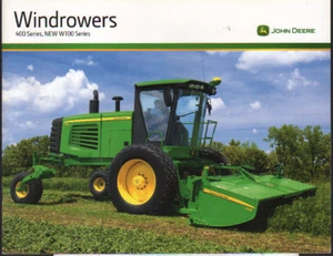 John Deere 400 Serie und neue W100 Serie Schwader Prospekt Broschüre - Bild 1 von 1