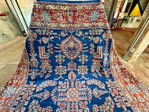 Authentisch: Antik Mohajeran Sarougk außergewöhnlich neuwertig Staat Meisterwerk blau 9x12 - Bild 1 von 24