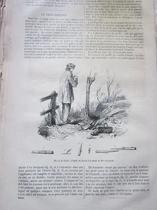 Le Vieux Greffeur 1873 Gravure Article de presse - Imagen 1 de 1