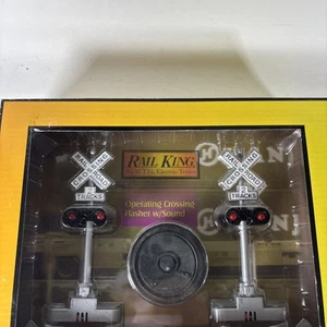 MTH 30-11014 O Gauge Operating Crossing Flashers w/ Sound EX/Box - Picture 1 of 2