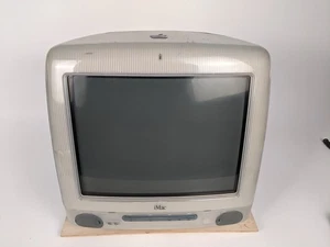 Vintage Apple iMac G3 M5521 komputer 400MHz 128MB 13GB grafitowy klasyczny retro - Zdjęcie 1 z 13