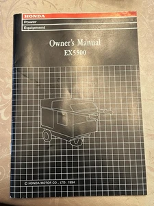 1994 Honda EX5500 Generator Owner's Manual 31ZA-632 00X31-ZA0-6320 OEM WM12A - Picture 1 of 5