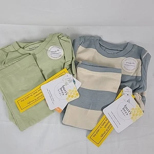 Set Of 2 Burt’s Bees 100% Organic Cotton Super Soft Pajamas Two Piece 24 Months - Picture 1 of 4