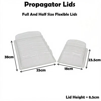 Propagator Lids Seed Tray Plastic Tops Inserts Trays Half Size + Full Size  - Image 1 of 4