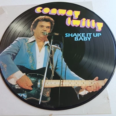 Conway Twitty / Shake It Up Baby 1984 PICTURE DISC COMPILATION LP / EX / FAST - Image 1 of 2