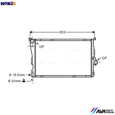 RADIATOR ENGINE COOLING BWA2278 FOR BMW 3/E46/Convertible/Compact Z4/Roadster - Image 1 of 4
