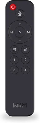 Mando a distancia por voz WiiM para transmisores y amplificadores de música WiiM, push-to-talk, 4 música