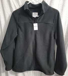 Outdoor Kids Black Zip Up Fleece Jacket Boy's Size XL Travel Hiking School - Picture 1 of 2