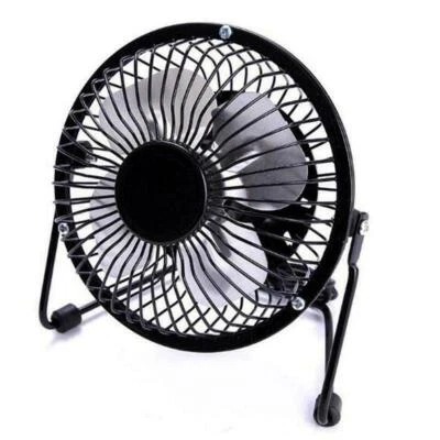USB FAN METAL MINI PORTABLE QUIET DESKTOP DESK SILENT LAPTOP PC COOLER COOLING Foto 1 de 2